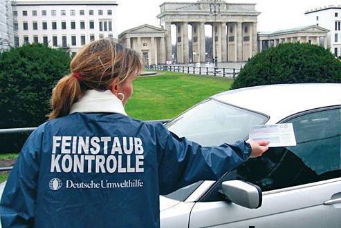 Feinstaubkontrollen in Umweltzonen. Foto: DUH/auto-reporter.net 